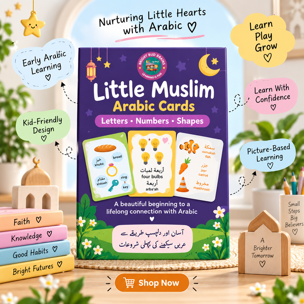 Little Muslim Arabic Learning Cards
