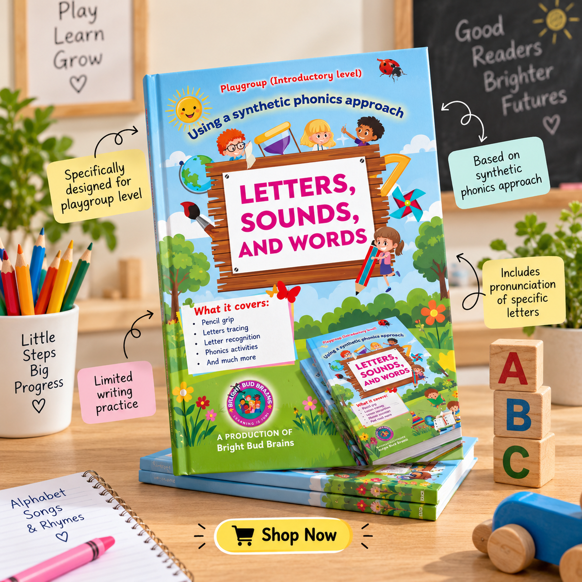 Letters, Sounds & Words – Early Phonics & Reading Skills Book