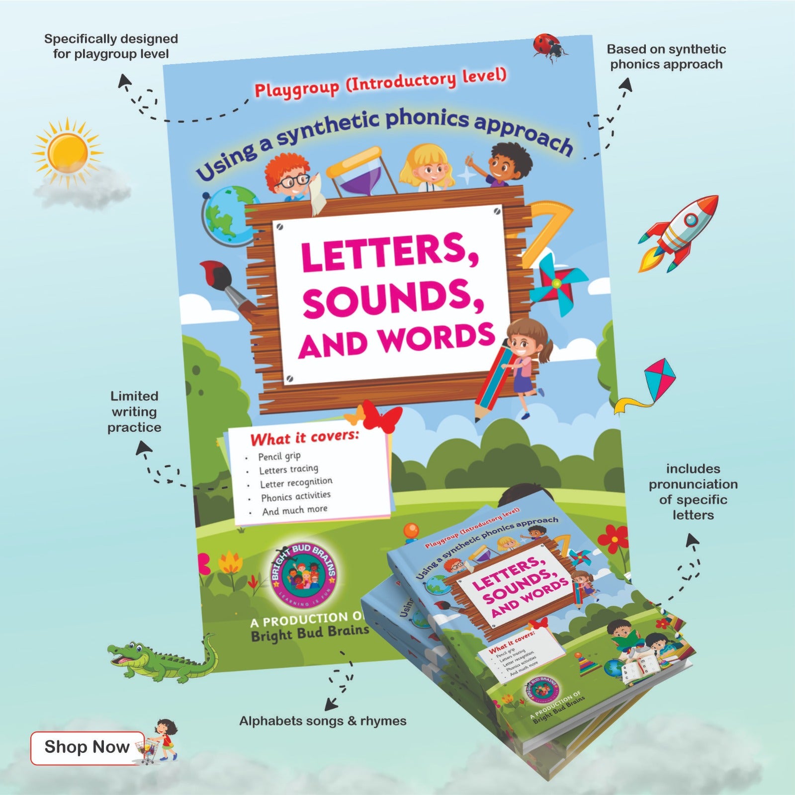 Playgroup Pack 8 Expert-Designed Early Learning Books