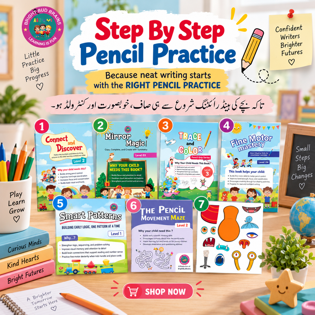 Step-by-Step Pencil Grip Pack | Fine Motor Skills & Neat Handwriting for Kids